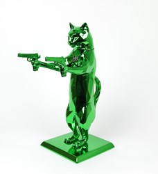 Bebel with the Paws (Emerald) by Maxim - Original Sculpture sized 12x17 inches. Available from Whitewall Galleries